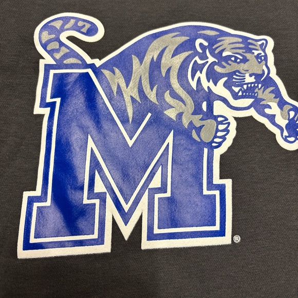 Nike University Of Memphis Tigers Sweatshirt Mens Size Large Gray NEW - Picture 3 of 9